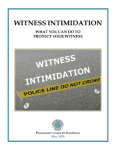 20160610 Witness Intimidation What You Can Do To Protect Your 