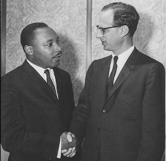 DA Robert M. Morgenthau shaking hands with Dr. Martin Luther King Jr.